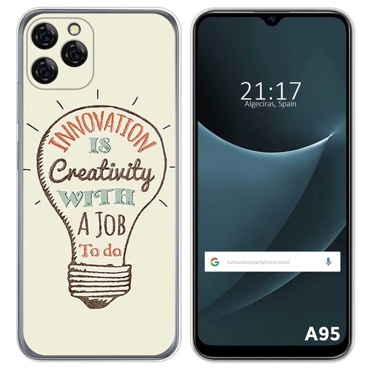 Funda Silicona para Blackview A95 diseño Creativity Dibujos
