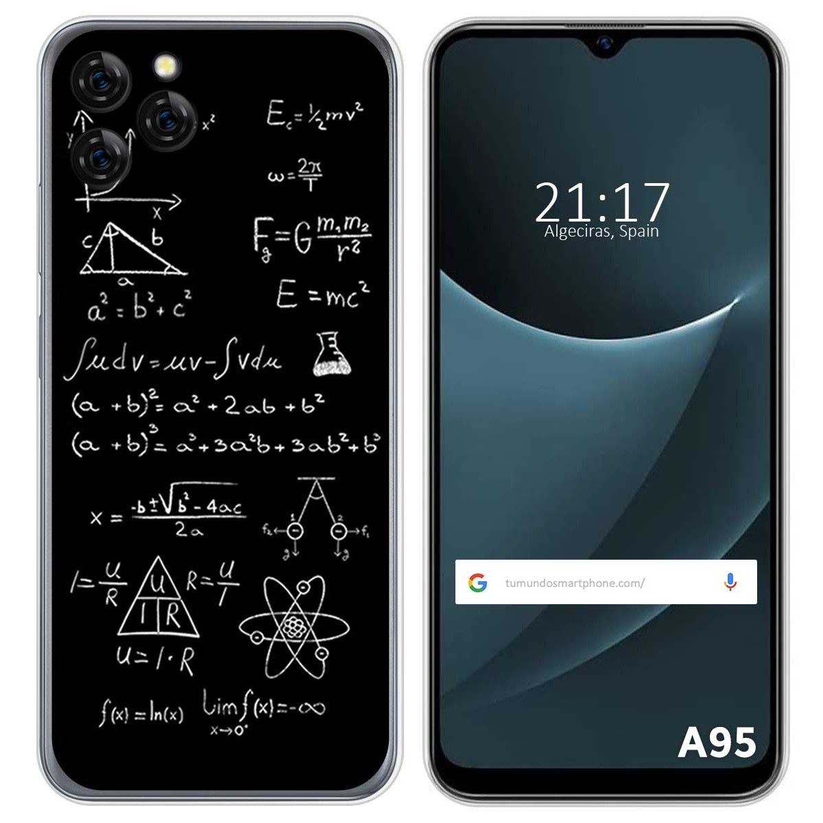 Funda Silicona para Blackview A95 diseño Formulas Dibujos