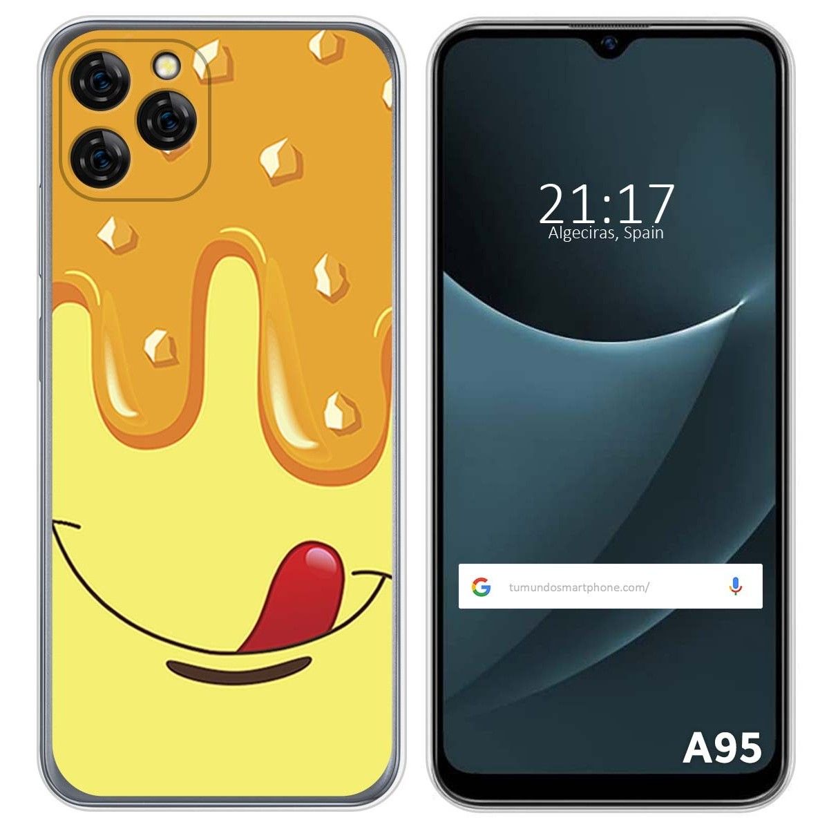 Funda Silicona para Blackview A95 diseño Helado Vainilla Dibujos
