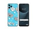 Funda Silicona para Blackview A95 diseño Mariposas Dibujos