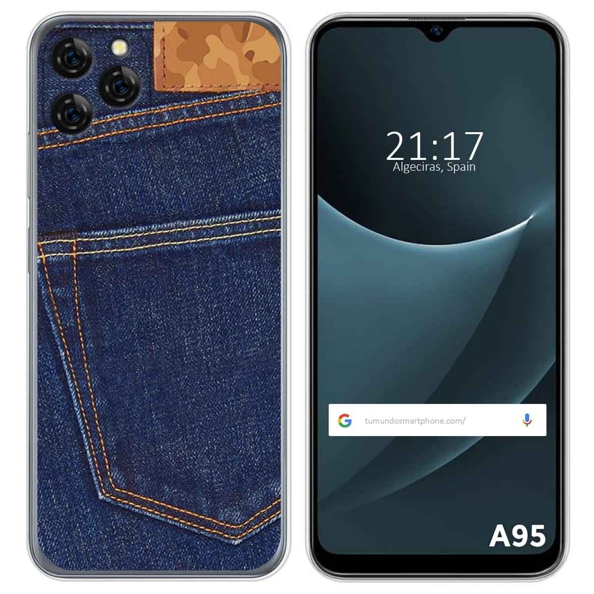 Funda Silicona para Blackview A95 diseño Vaquero Dibujos