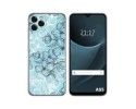 Funda Silicona Transparente para Blackview A95 diseño Flores 03 Dibujos