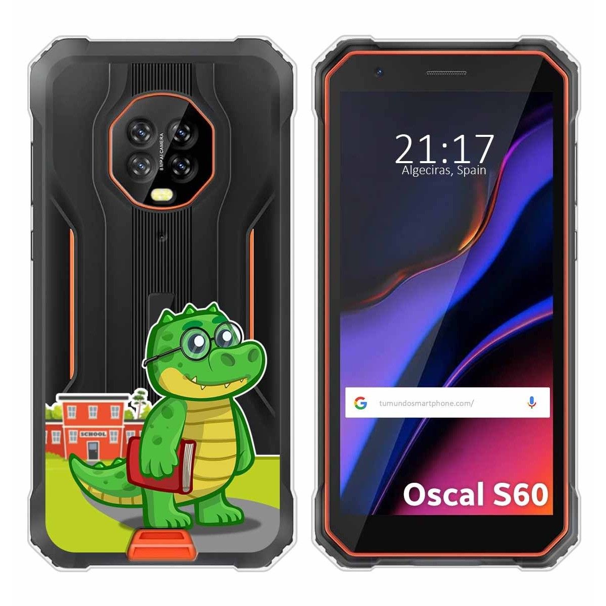 Funda Silicona Transparente para Blackview Oscal S60 / S60 Pro diseño Coco Dibujos