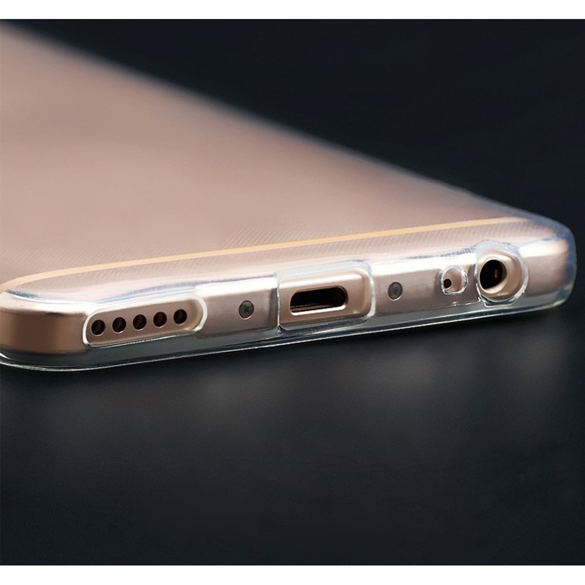 Funda Gel Tpu Fina Ultra-Thin 0,3mm Transparente para Meizu M6 Note