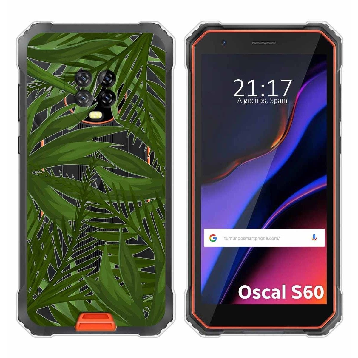 Funda Silicona Transparente para Blackview Oscal S60 / S60 Pro diseño Jungla Dibujos