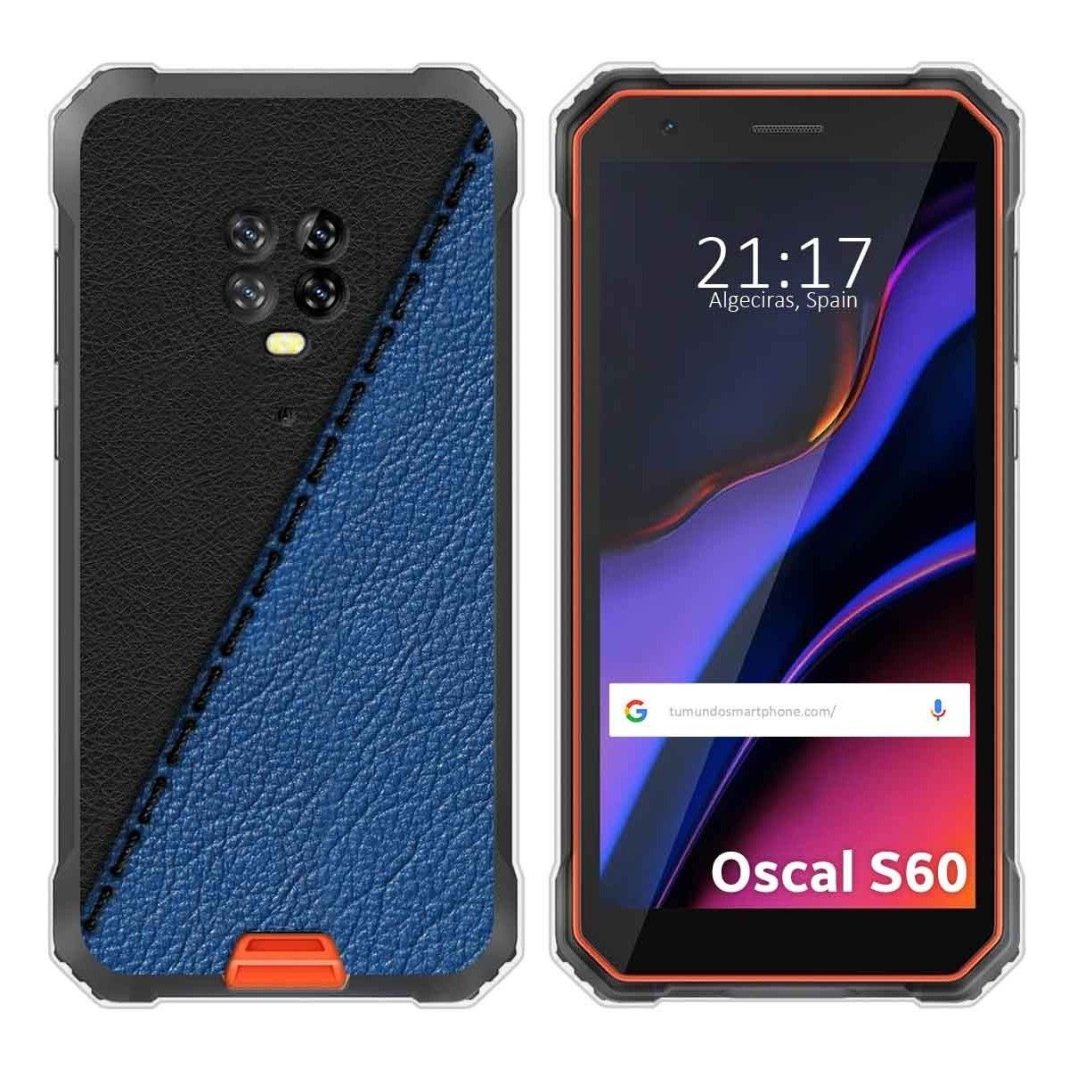 Funda Silicona para Blackview Oscal S60 / S60 Pro diseño Cuero 02 Dibujos