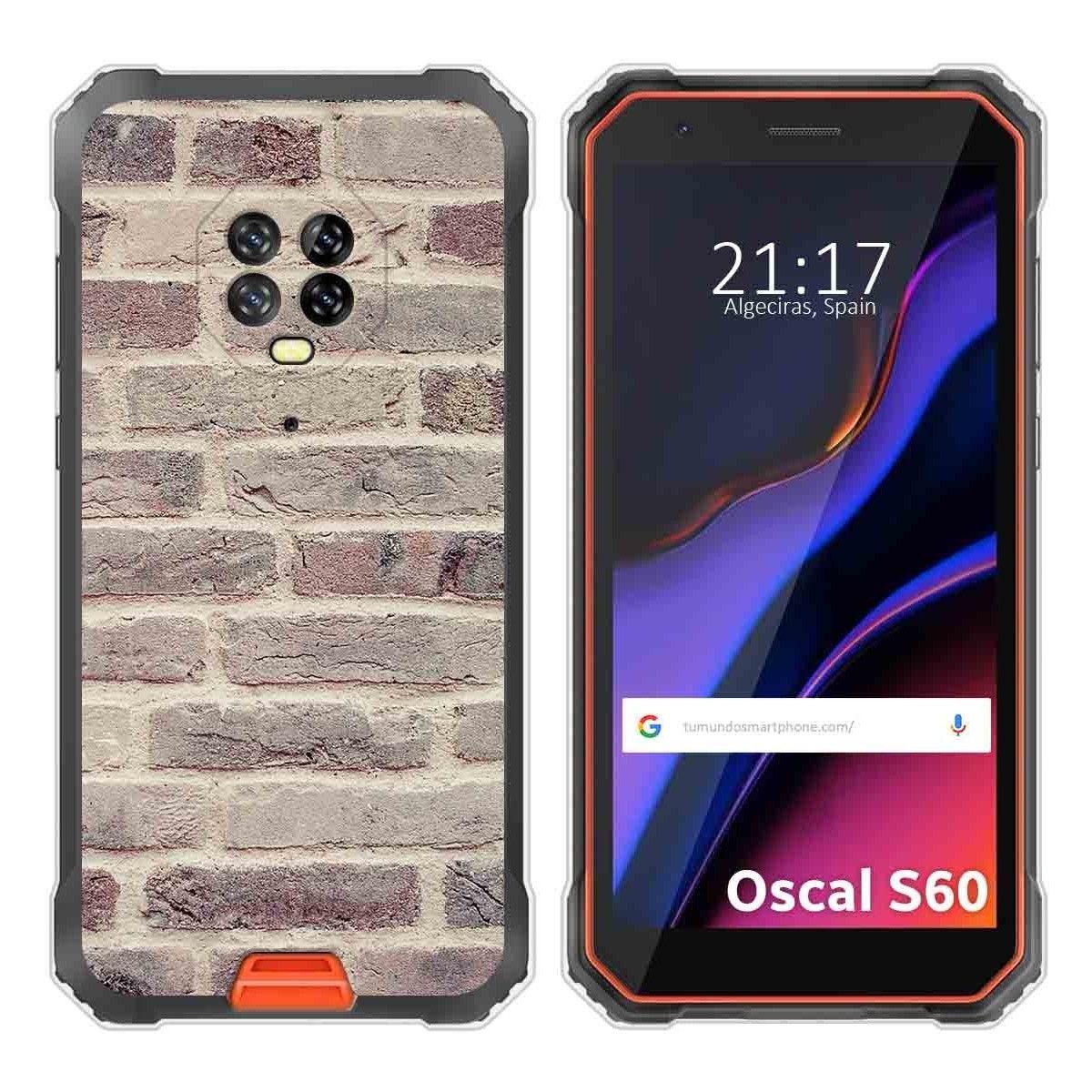 Funda Silicona para Blackview Oscal S60 / S60 Pro diseño Ladrillo 01 Dibujos