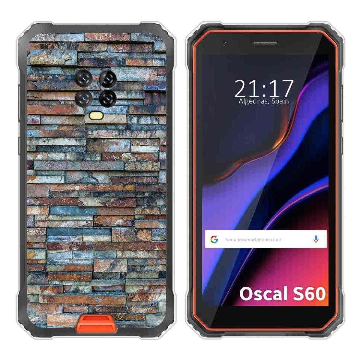 Funda Silicona para Blackview Oscal S60 / S60 Pro diseño Ladrillo 05 Dibujos