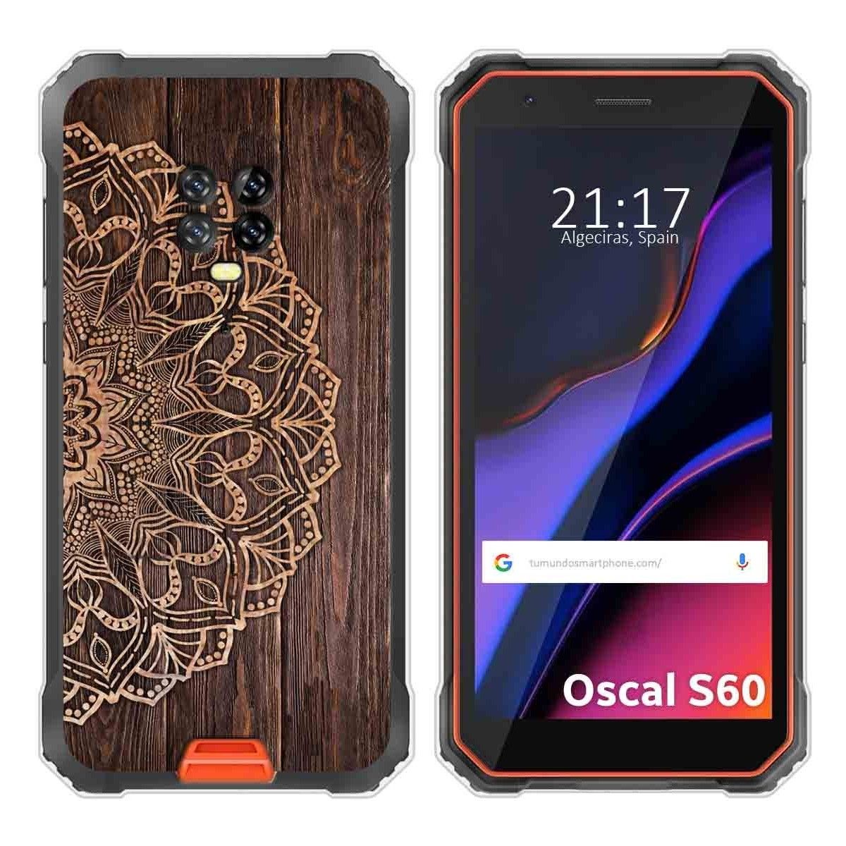 Funda Silicona para Blackview Oscal S60 / S60 Pro diseño Madera 06 Dibujos