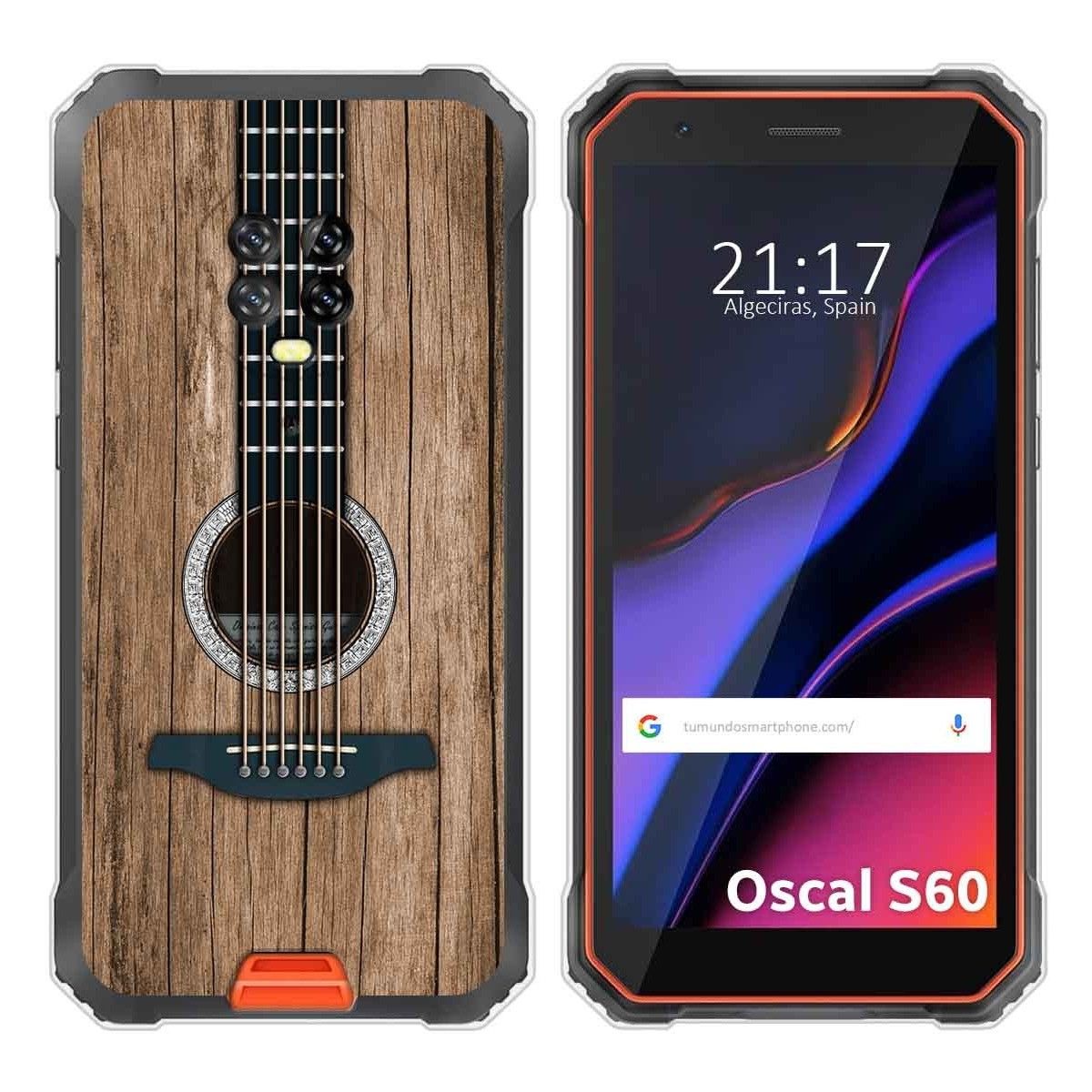 Funda Silicona para Blackview Oscal S60 / S60 Pro diseño Madera 11 Dibujos