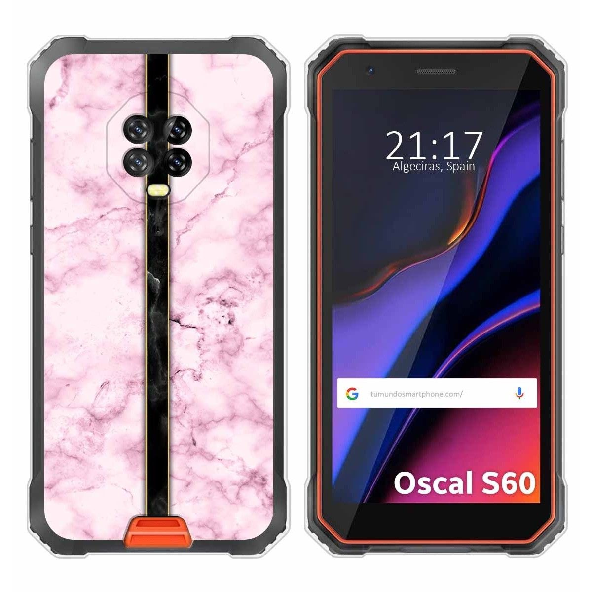 Funda Silicona para Blackview Oscal S60 / S60 Pro diseño Mármol 04 Dibujos