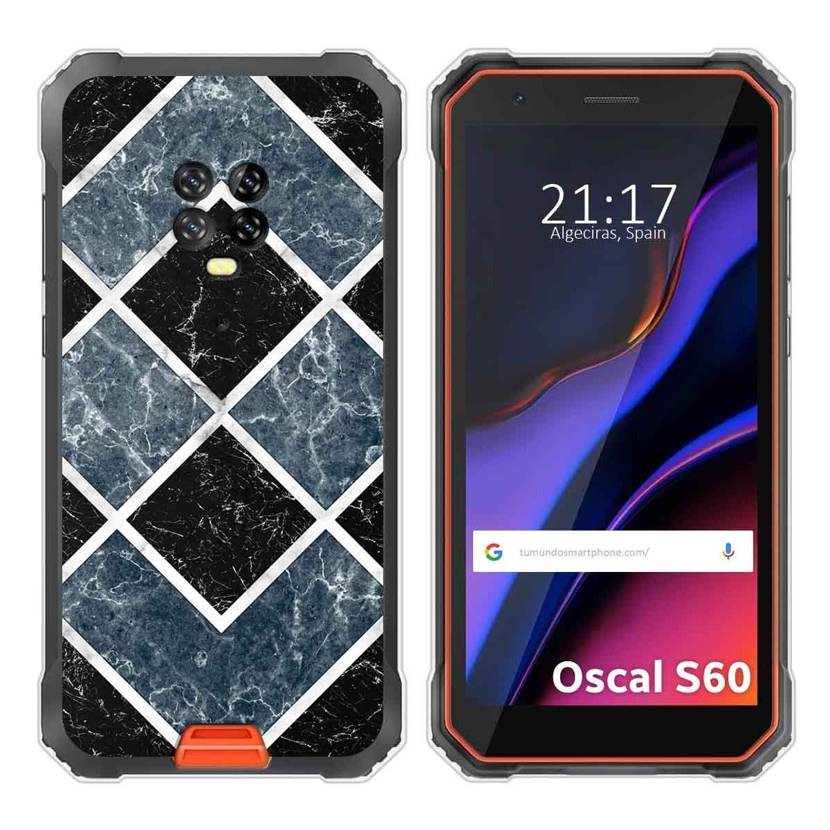 Funda Silicona para Blackview Oscal S60 / S60 Pro diseño Mármol 06 Dibujos