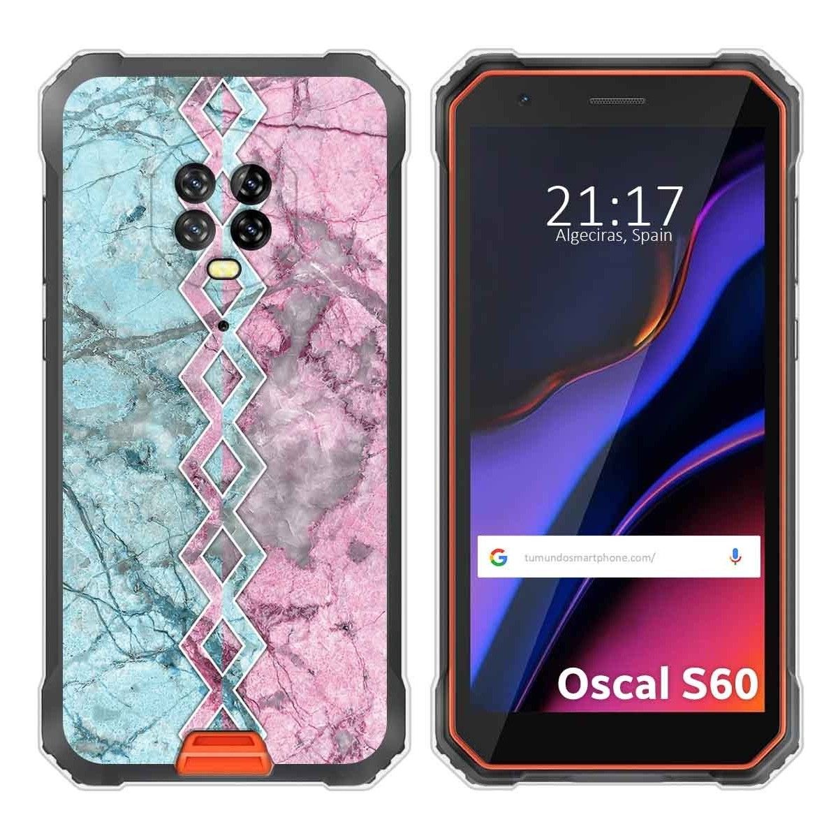 Funda Silicona para Blackview Oscal S60 / S60 Pro diseño Mármol 08 Dibujos