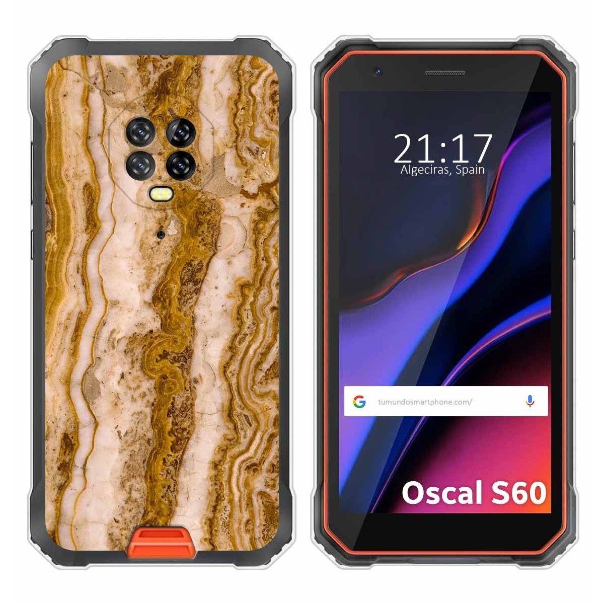 Funda Silicona para Blackview Oscal S60 / S60 Pro diseño Mármol 10 Dibujos