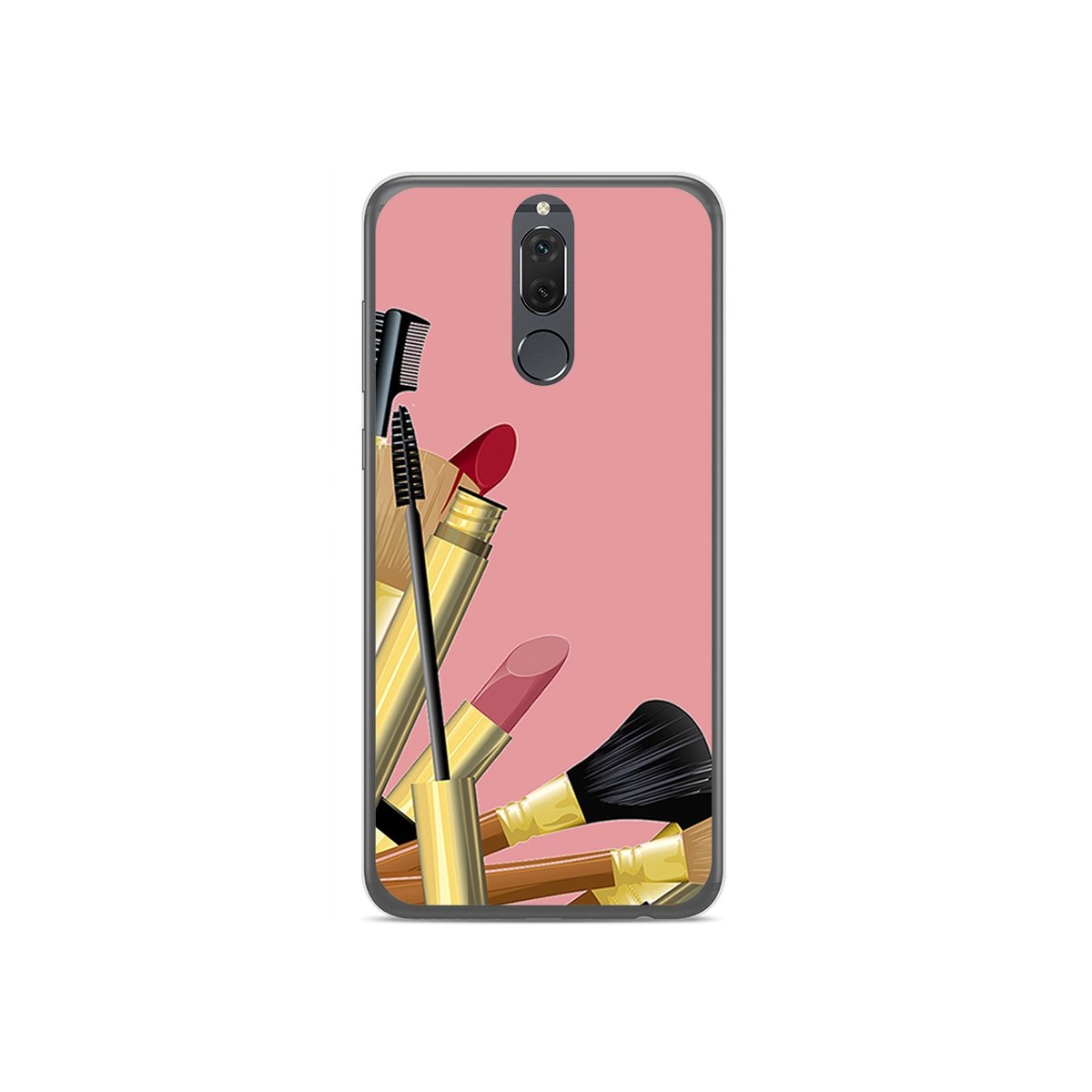 Funda Gel Tpu para Huawei Mate 10 Lite Diseño Brochas Dibujos
