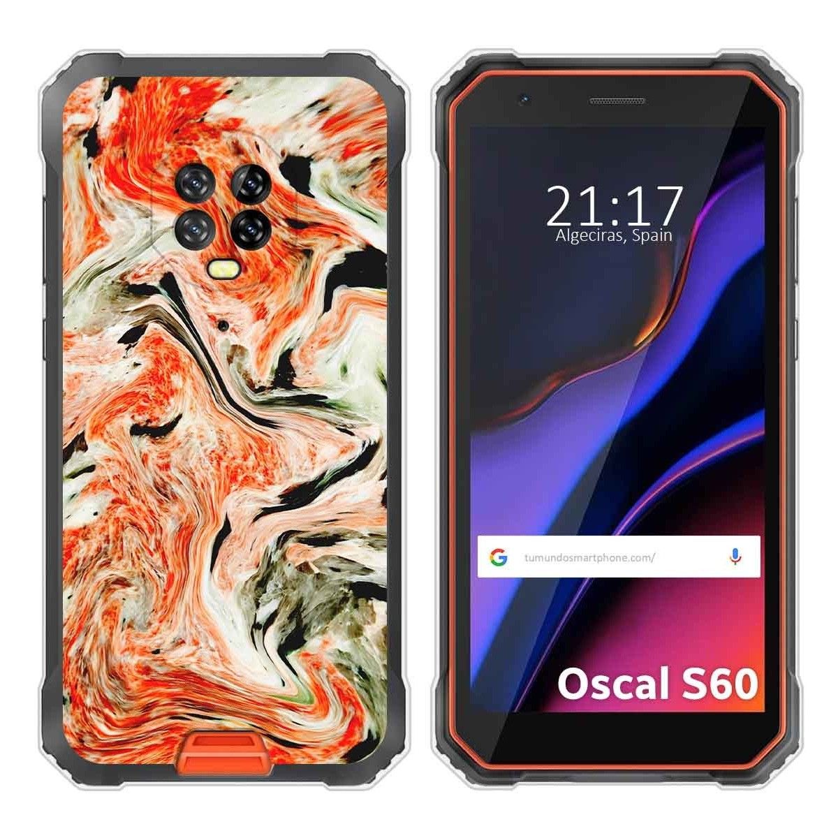 Funda Silicona para Blackview Oscal S60 / S60 Pro diseño Mármol 12 Dibujos