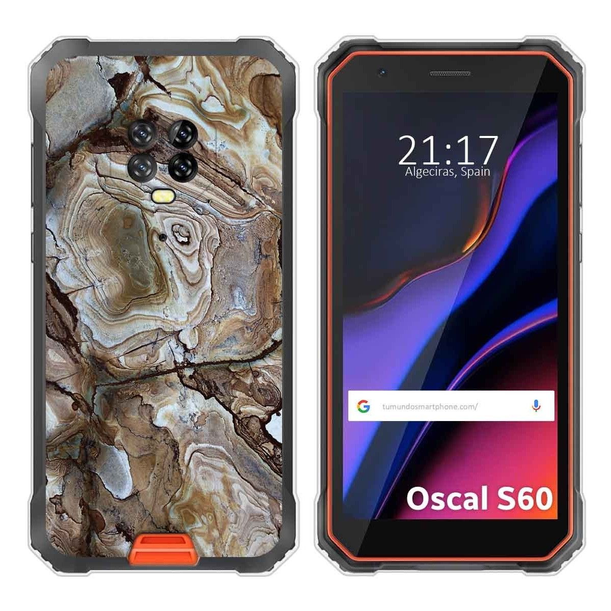Funda Silicona para Blackview Oscal S60 / S60 Pro diseño Mármol 14 Dibujos
