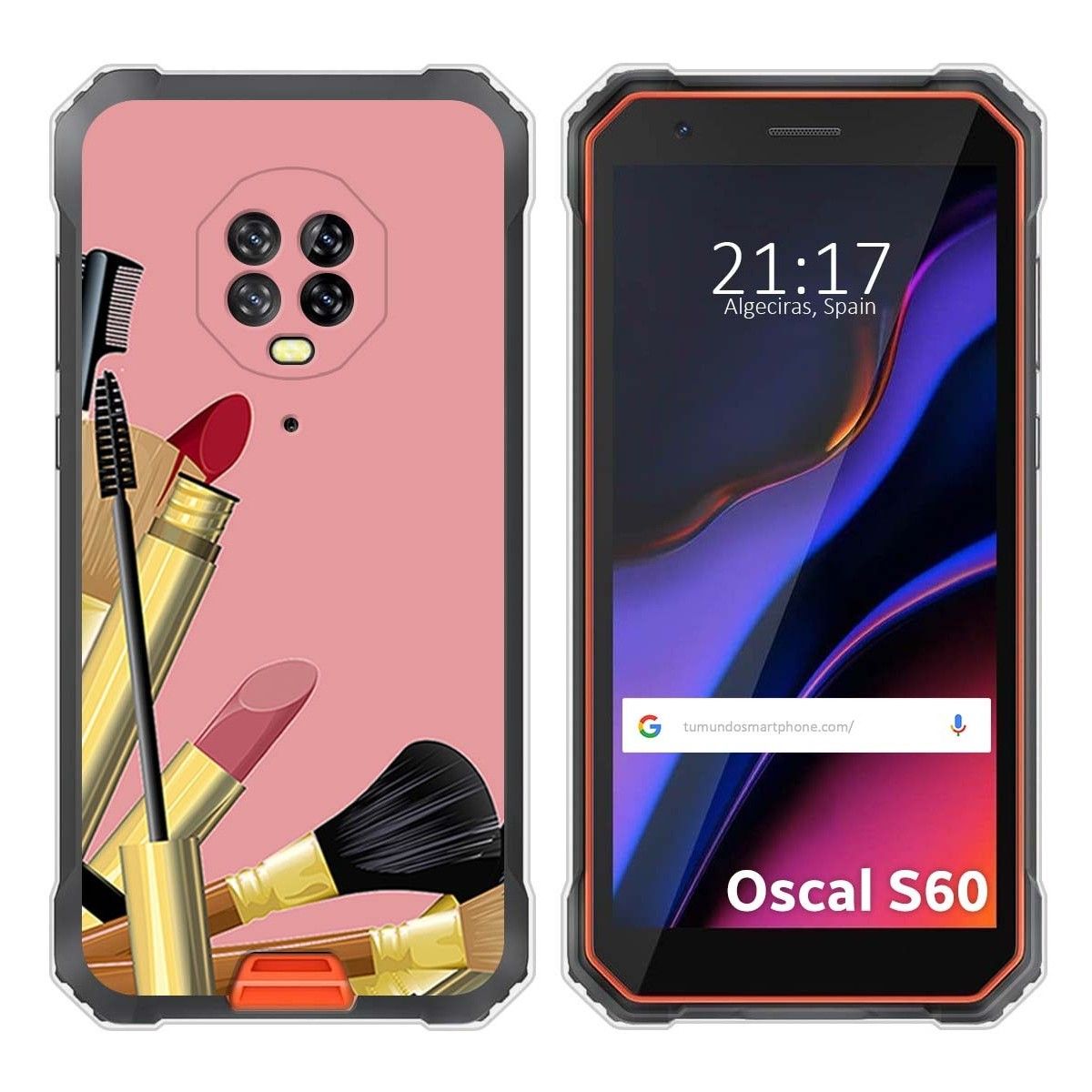 Funda Silicona para Blackview Oscal S60 / S60 Pro diseño Brochas Dibujos