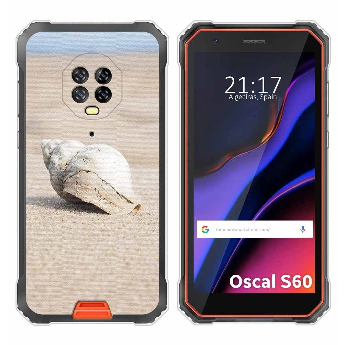 Funda Silicona para Blackview Oscal S60 / S60 Pro diseño Concha Dibujos