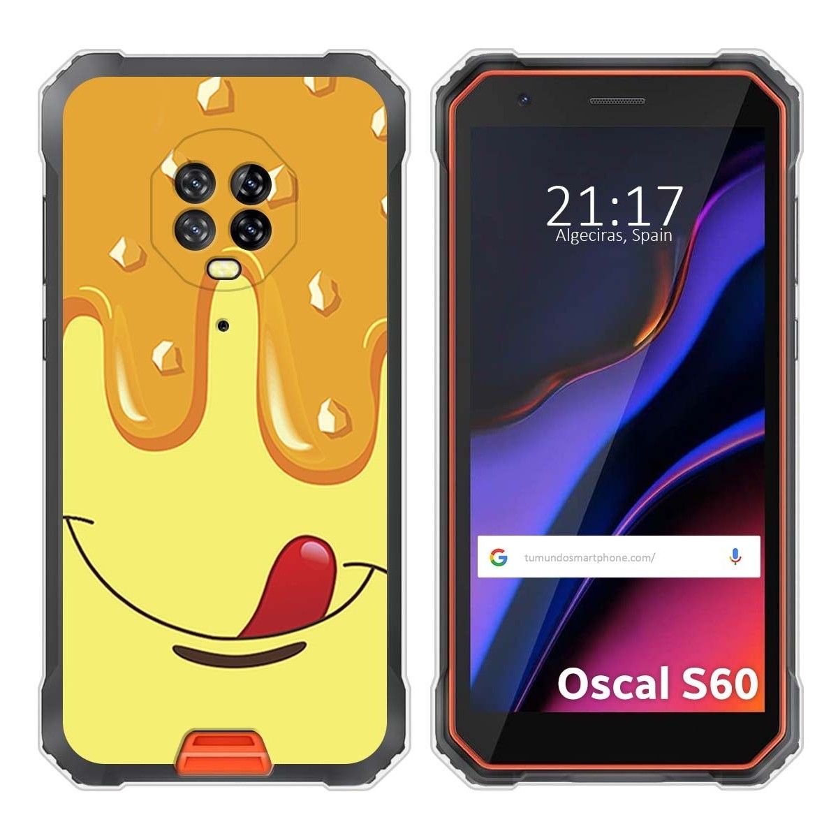 Funda Silicona para Blackview Oscal S60 / S60 Pro diseño Helado Vainilla Dibujos