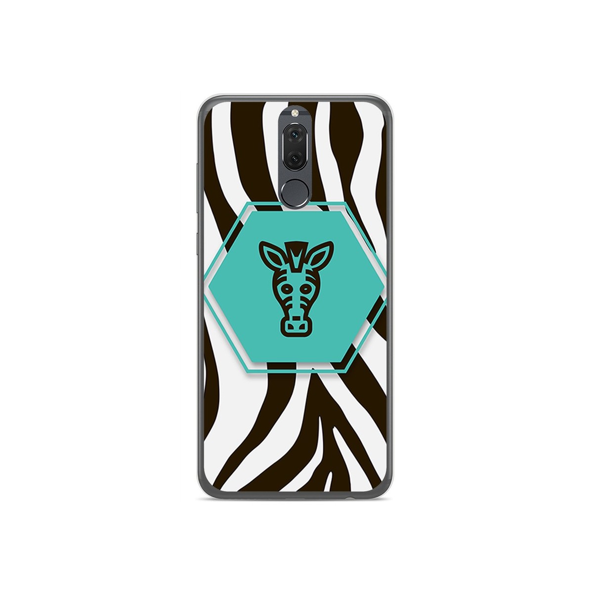 Funda Gel Tpu para Huawei Mate 10 Lite Diseño Cebra Dibujos
