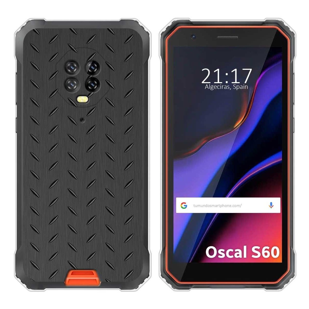 Funda Silicona para Blackview Oscal S60 / S60 Pro diseño Metal Dibujos