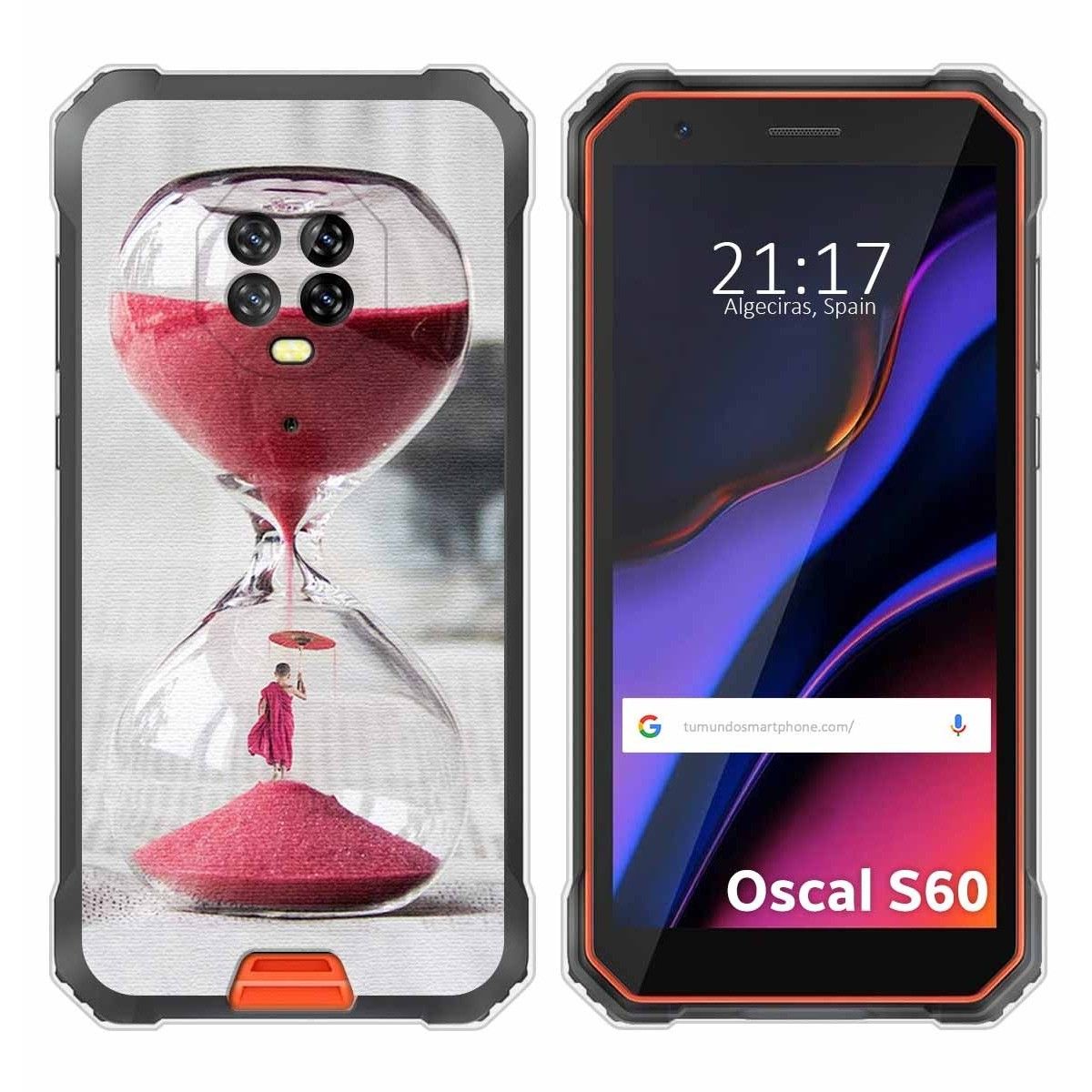 Funda Silicona para Blackview Oscal S60 / S60 Pro diseño Reloj Dibujos