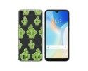 Funda Silicona Transparente para Doogee X93 diseño Cactus Dibujos