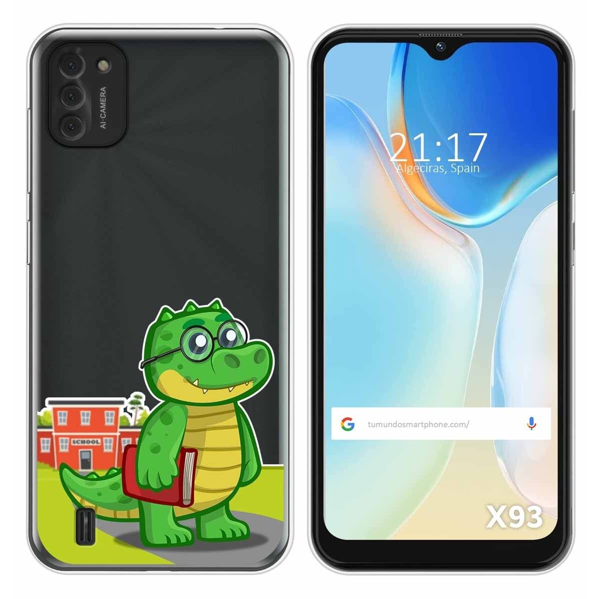 Funda Silicona Transparente para Doogee X93 diseño Coco Dibujos