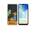 Funda Silicona Transparente para Doogee X93 diseño Jirafa Dibujos
