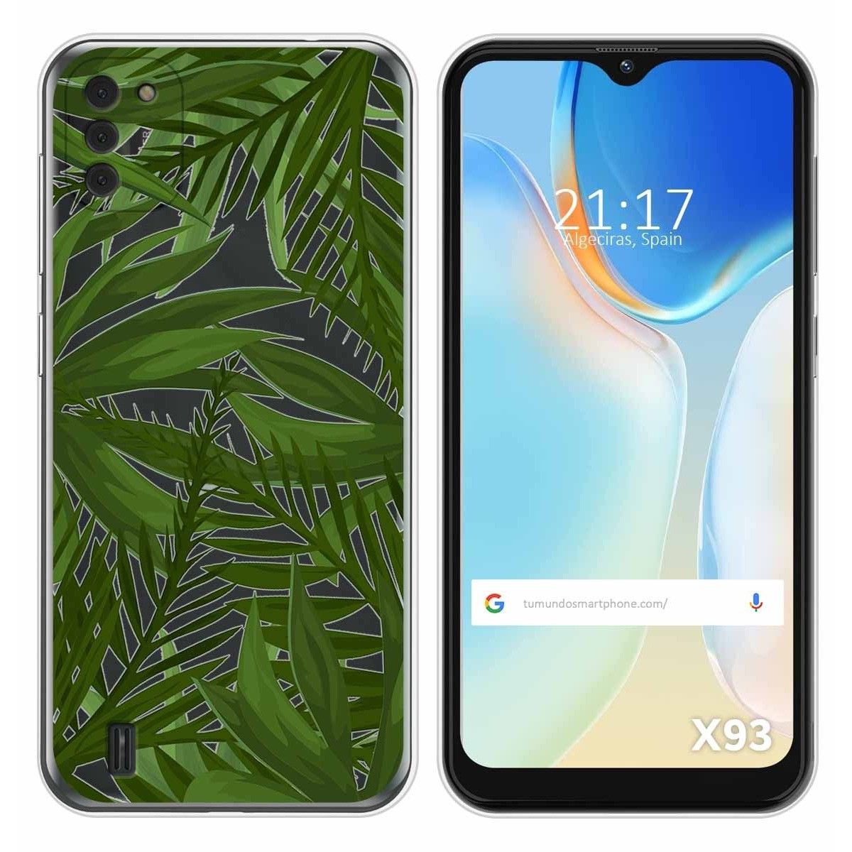 Funda Silicona Transparente para Doogee X93 diseño Jungla Dibujos