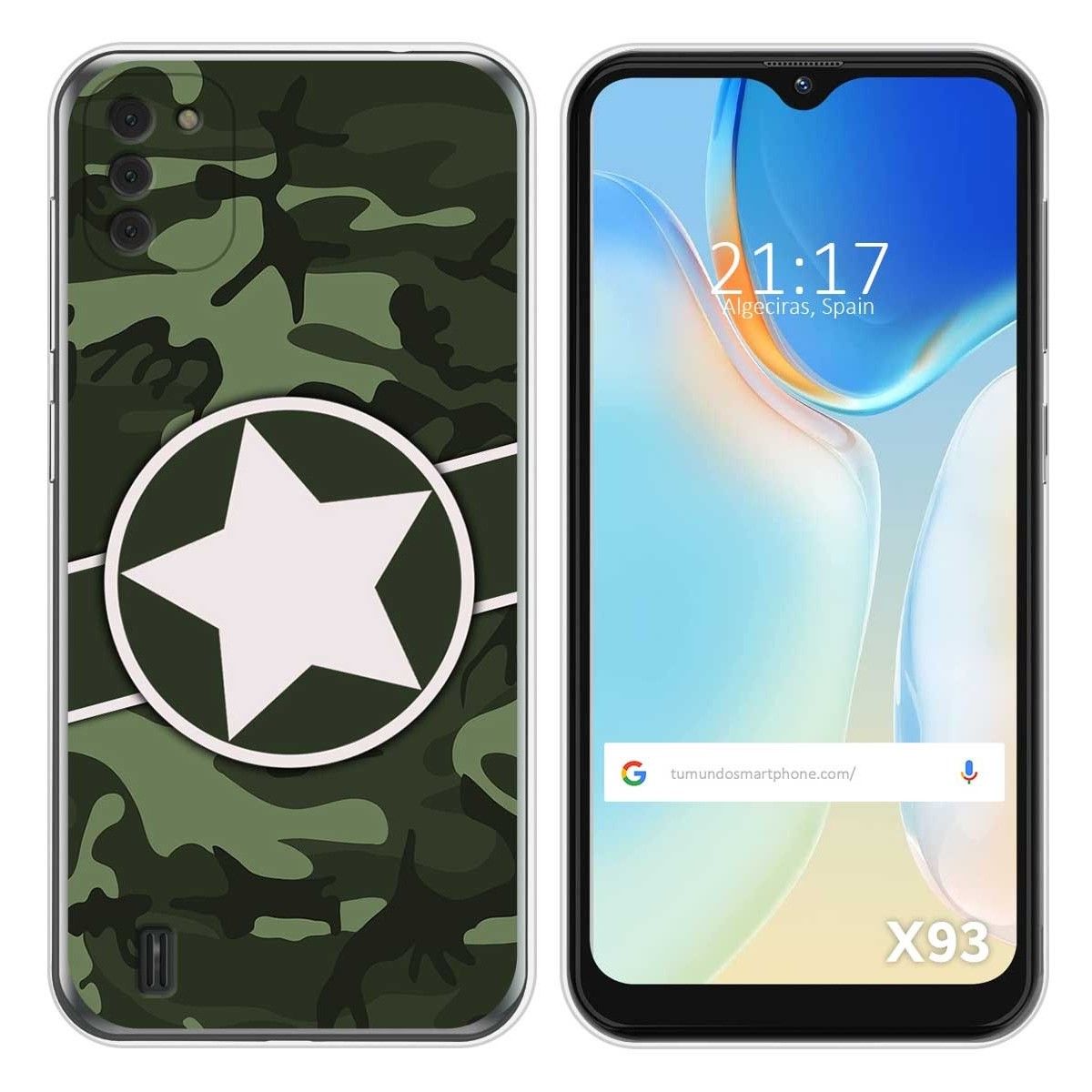 Funda Silicona para Doogee X93 diseño Camuflaje 01 Dibujos