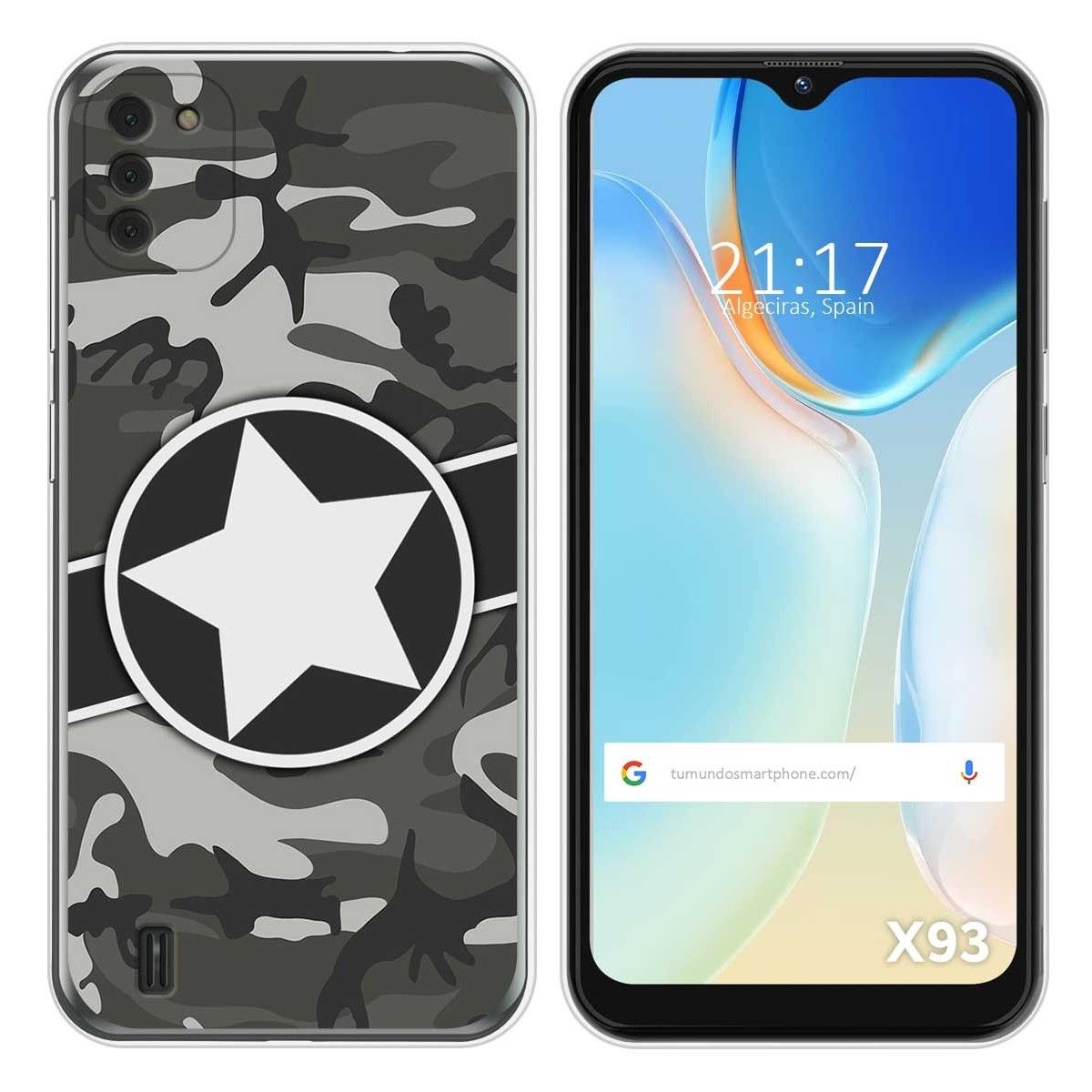 Funda Silicona para Doogee X93 diseño Camuflaje 02 Dibujos