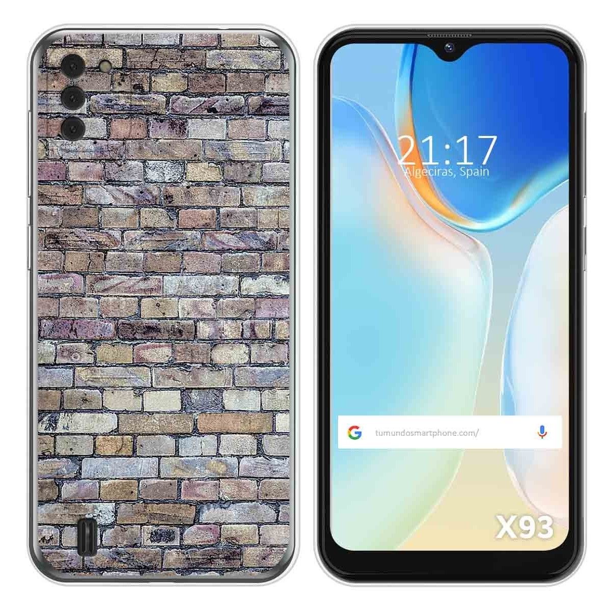 Funda Silicona para Doogee X93 diseño Ladrillo 02 Dibujos