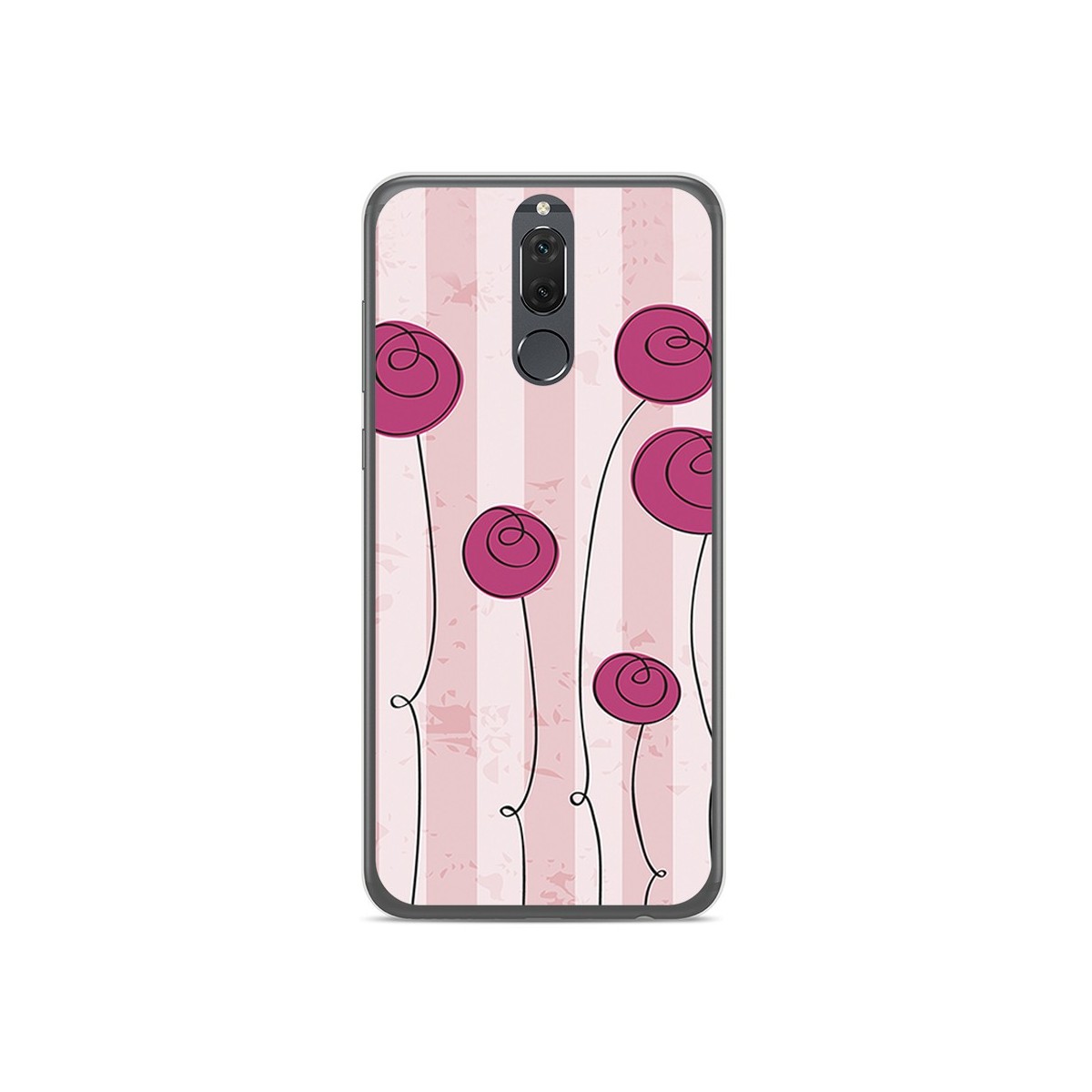 Funda Gel Tpu para Huawei Mate 10 Lite Diseño Flores Vintage Dibujos