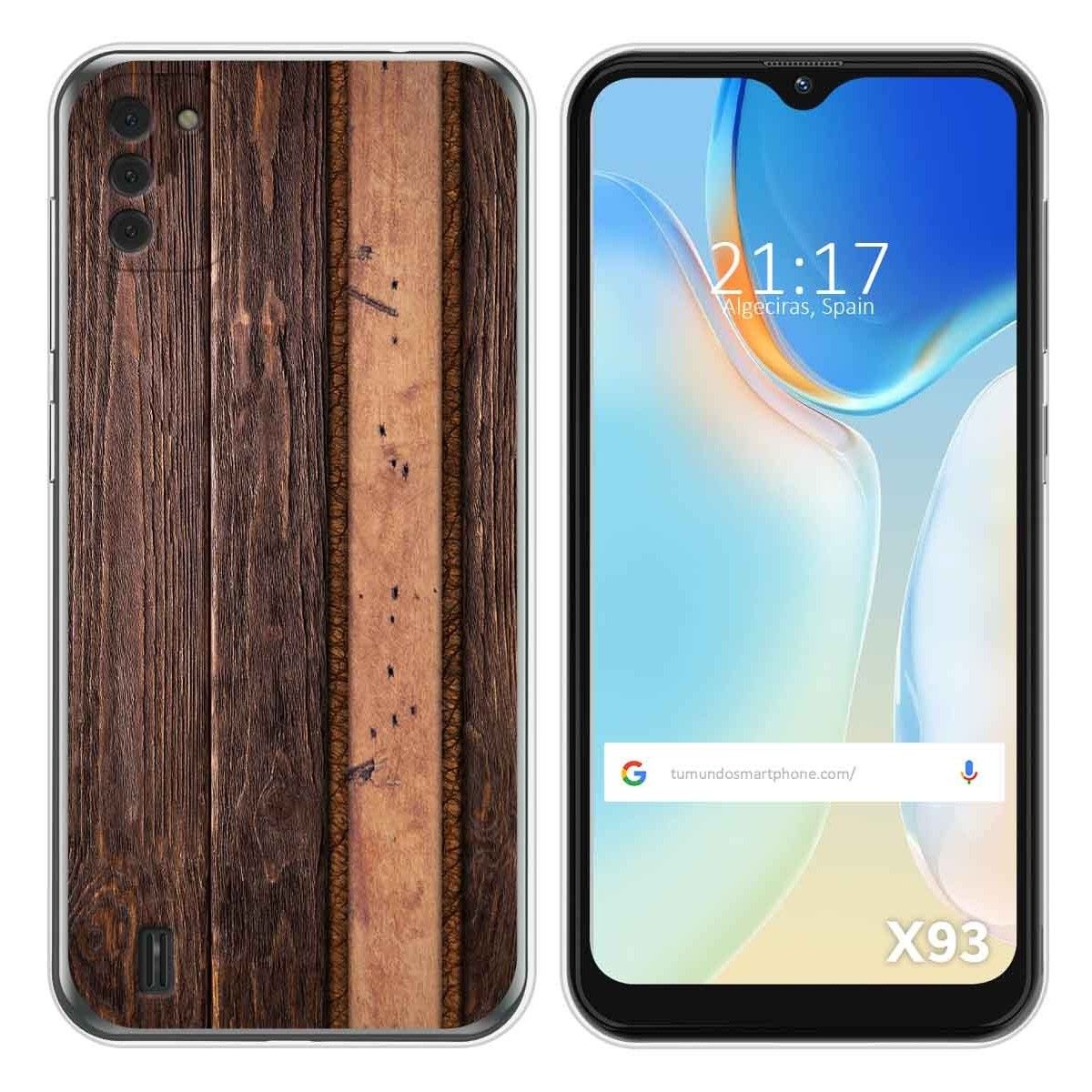 Funda Silicona para Doogee X93 diseño Madera 05 Dibujos