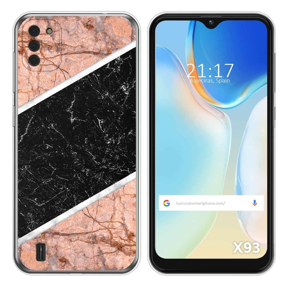 Funda Silicona para Doogee X93 diseño Mármol 07 Dibujos