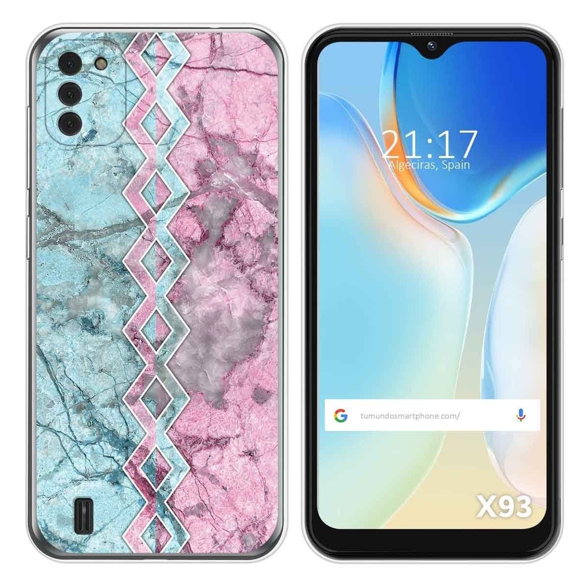 Funda Silicona para Doogee X93 diseño Mármol 08 Dibujos