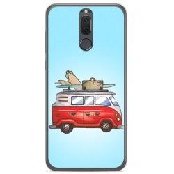 Funda Gel Tpu para Huawei Mate 10 Lite Diseño Furgoneta Dibujos