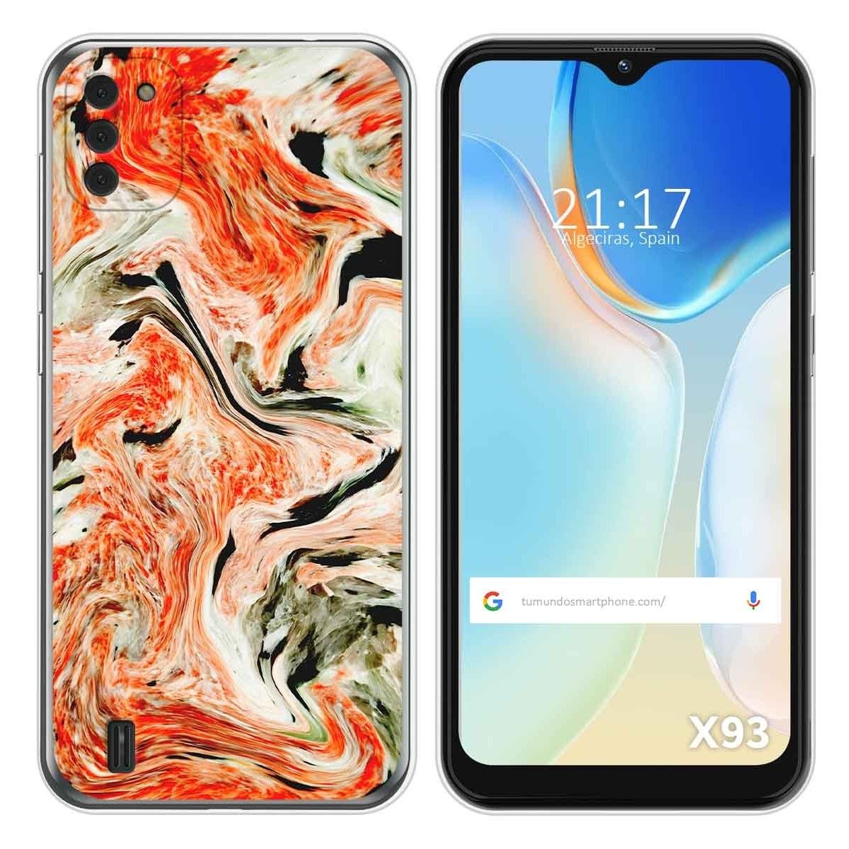 Funda Silicona para Doogee X93 diseño Mármol 12 Dibujos