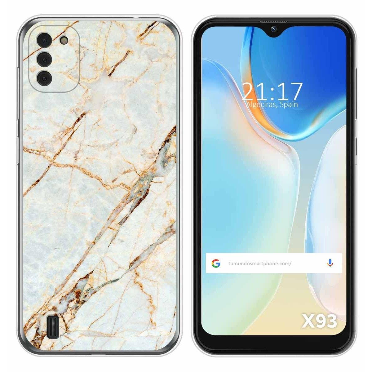 Funda Silicona para Doogee X93 diseño Mármol 13 Dibujos