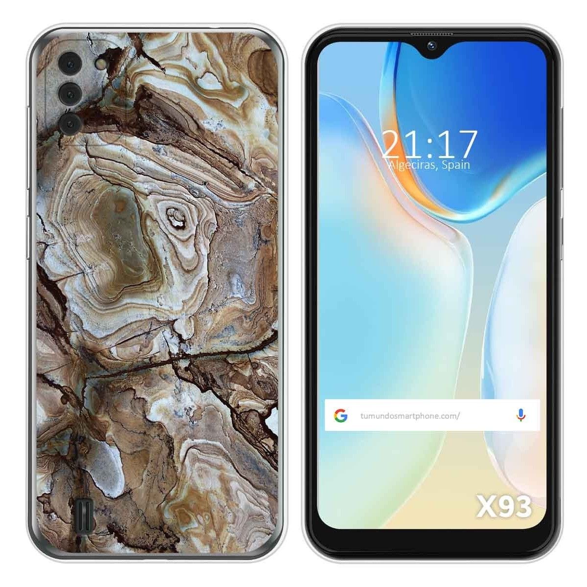 Funda Silicona para Doogee X93 diseño Mármol 14 Dibujos