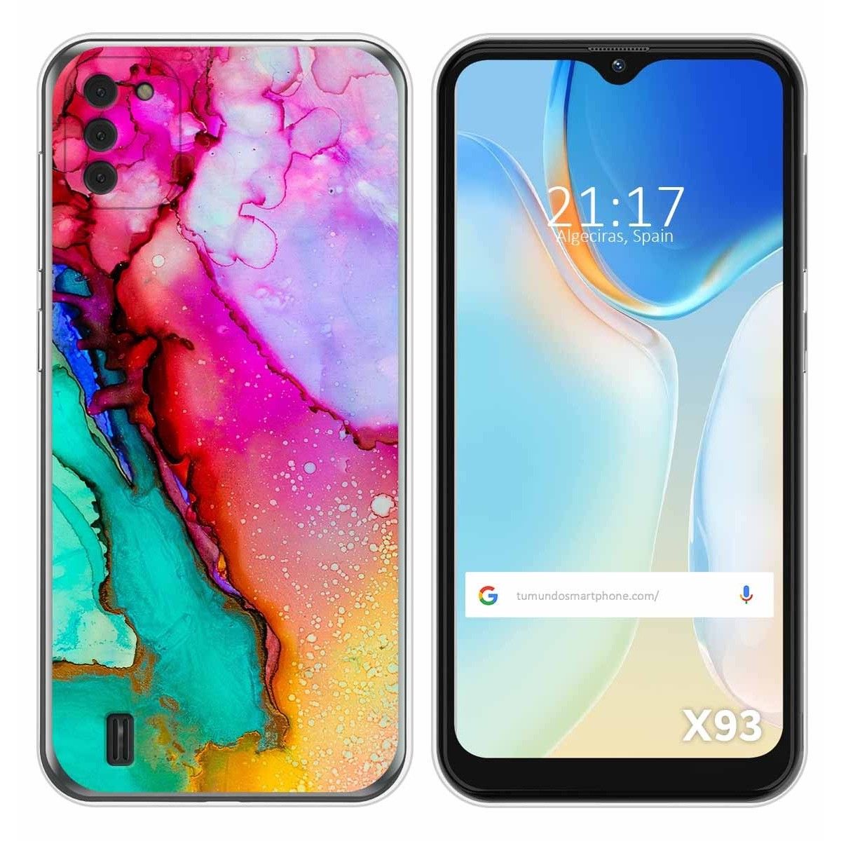 Funda Silicona para Doogee X93 diseño Mármol 15 Dibujos