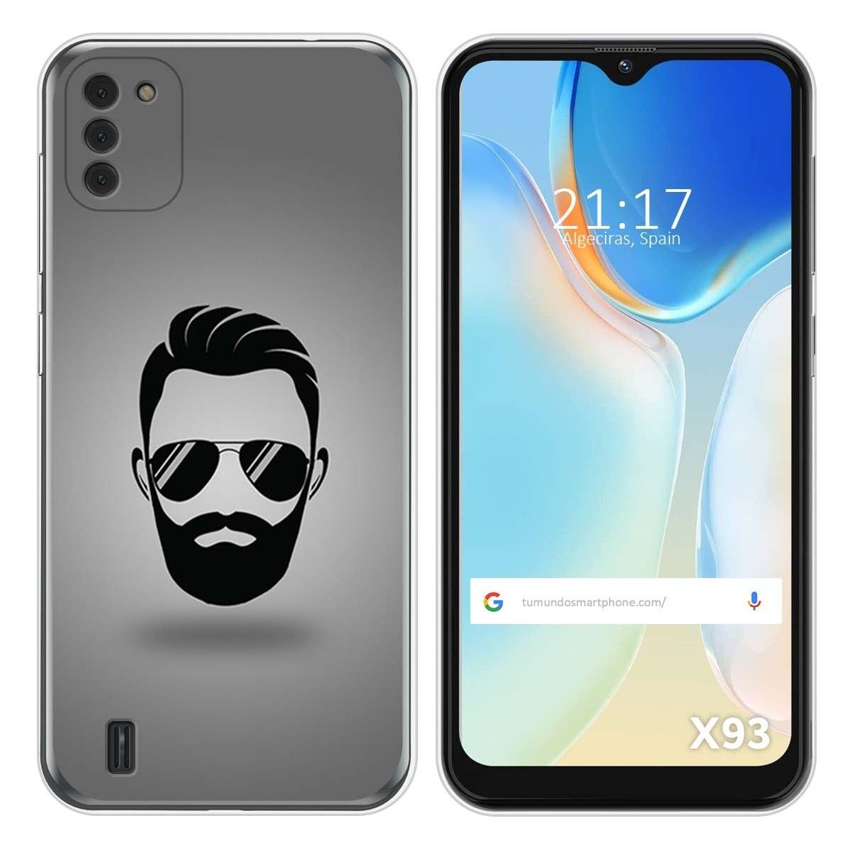 Funda Silicona para Doogee X93 diseño Barba Dibujos