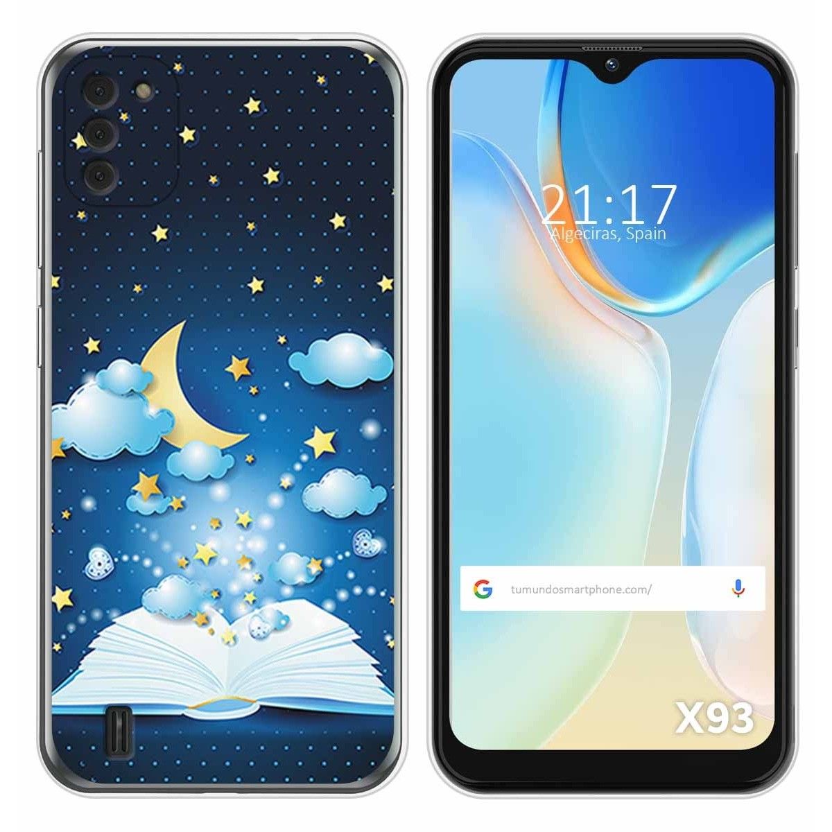 Funda Silicona para Doogee X93 diseño Libro Cuentos Dibujos