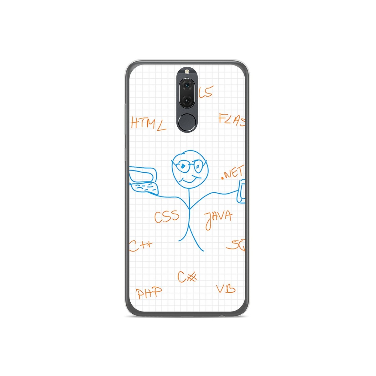 Funda Gel Tpu para Huawei Mate 10 Lite Diseño Informatico Dibujos