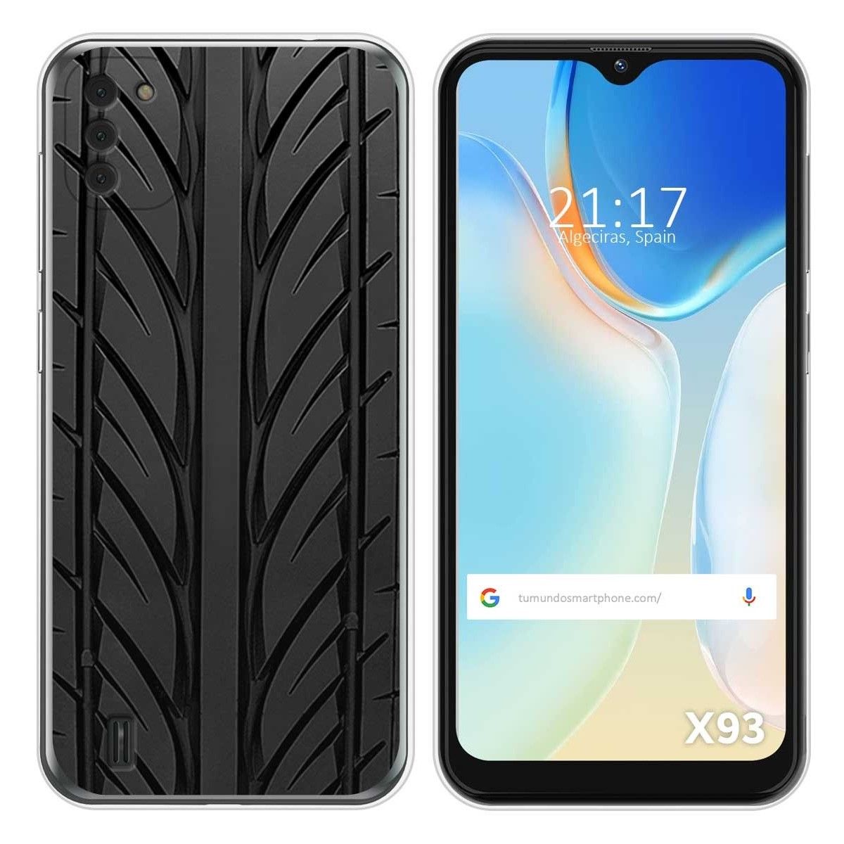 Funda Silicona para Doogee X93 diseño Neumatico Dibujos