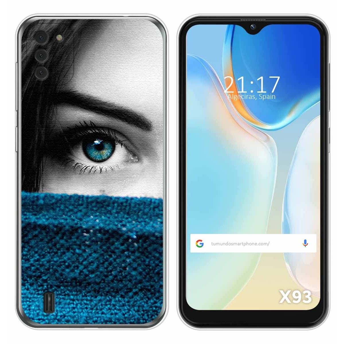 Funda Silicona para Doogee X93 diseño Ojo Dibujos
