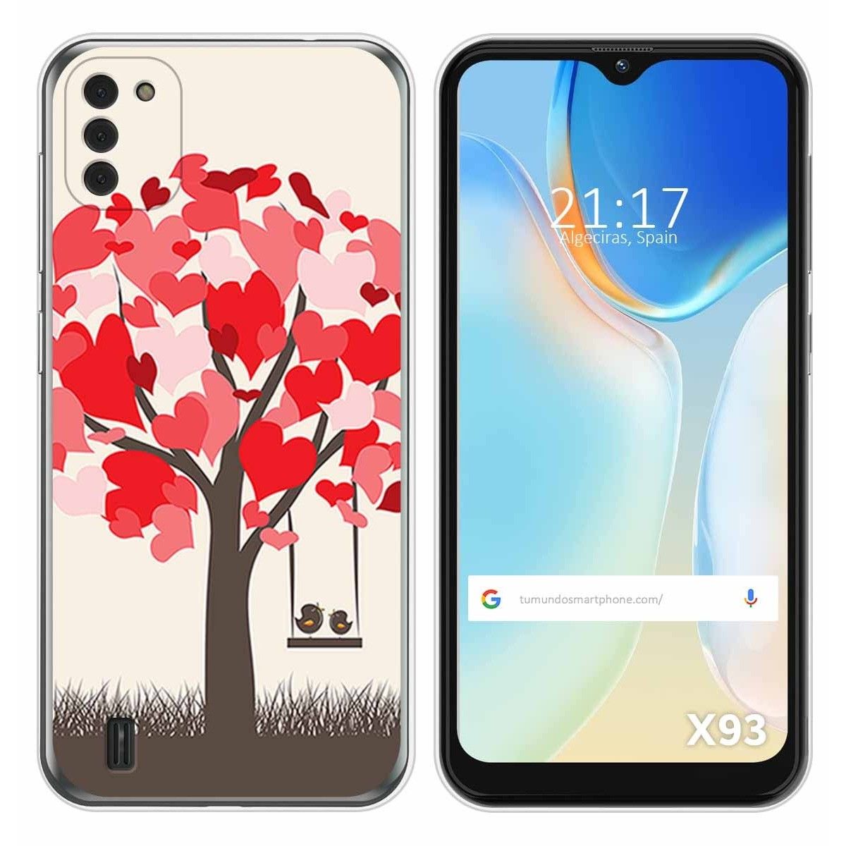 Funda Silicona para Doogee X93 diseño Pajaritos Dibujos
