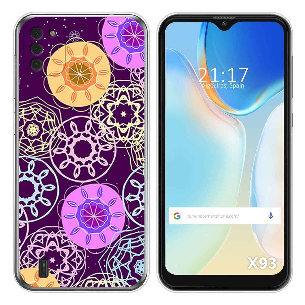 Funda Silicona para Doogee X93 diseño Radial Dibujos